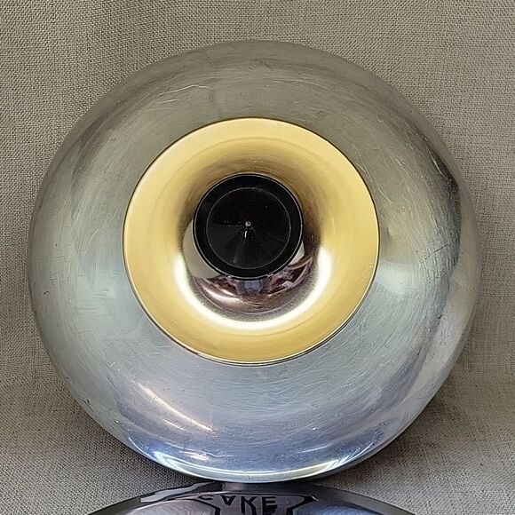 Vtg Kromex Cake Saver Aluminum Cover With Tray W/ Handles 1950s MCM - Picture 2 of 8